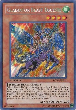 Gladiator Beast Equeste [LCGX-EN251] Secret Rare | Card Merchant Takapuna