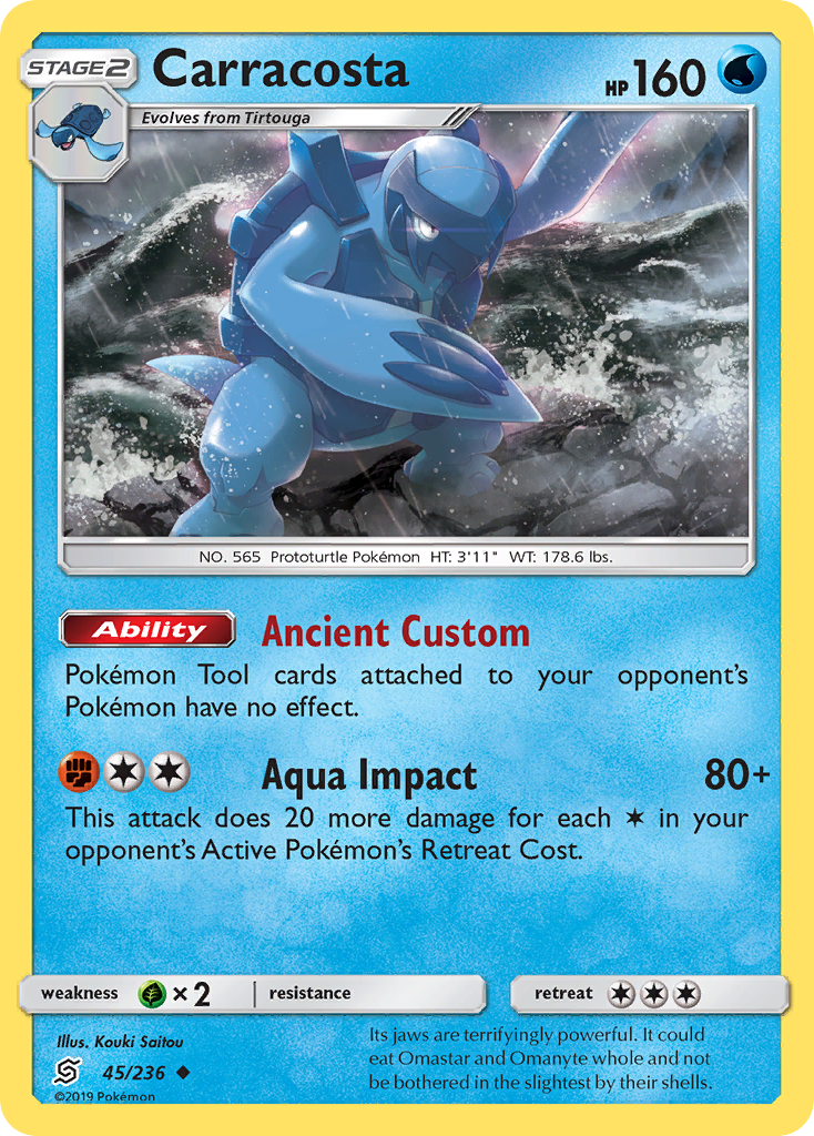 Carracosta (45/236) [Sun & Moon: Unified Minds] | Card Merchant Takapuna