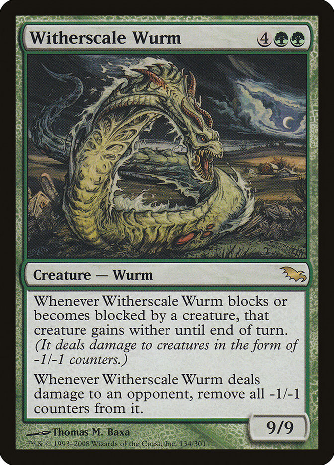 Witherscale Wurm [Shadowmoor] | Card Merchant Takapuna