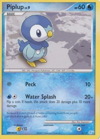 Piplup (5/12) [Diamond & Pearl: Trainer Kit - Manaphy] | Card Merchant Takapuna