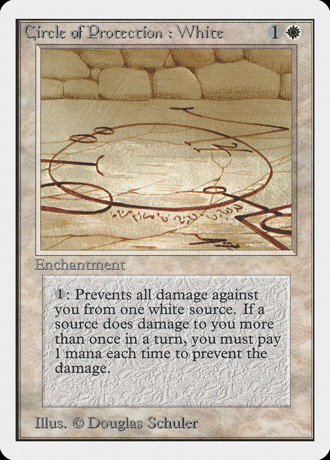 Circle of Protection: White [Unlimited Edition] | Card Merchant Takapuna