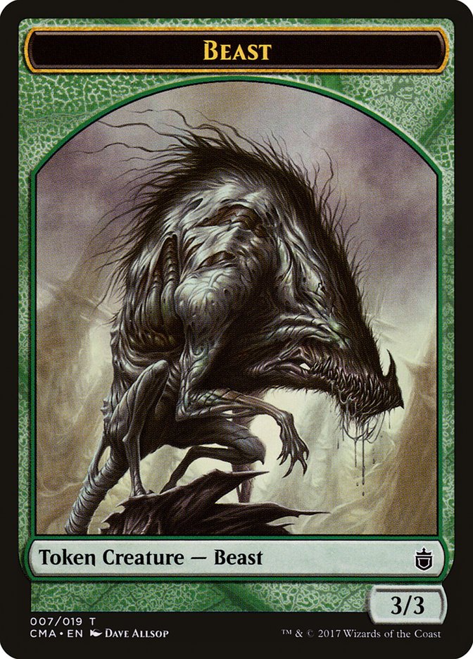 Beast Token (007/019) [Commander Anthology Tokens] | Card Merchant Takapuna