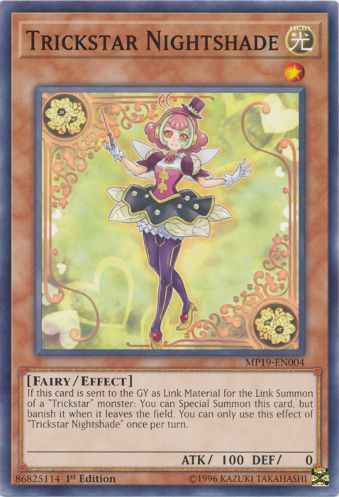 Trickstar Nightshade [MP19-EN004] Common | Card Merchant Takapuna