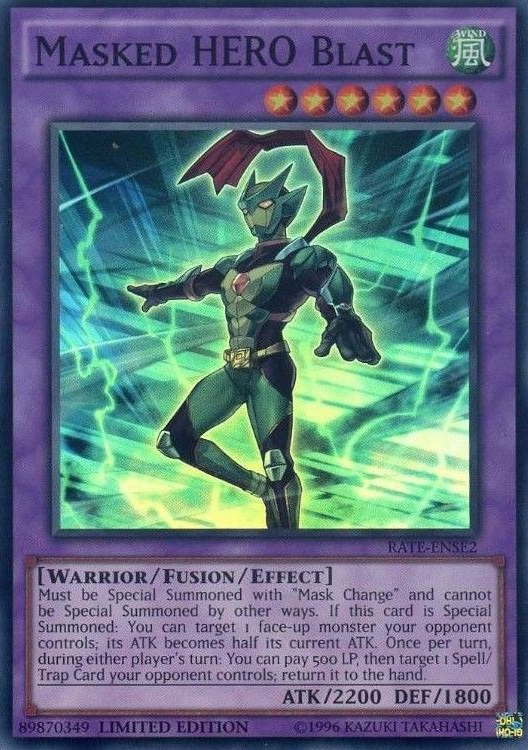 Masked HERO Blast [RATE-ENSE2] Super Rare | Card Merchant Takapuna