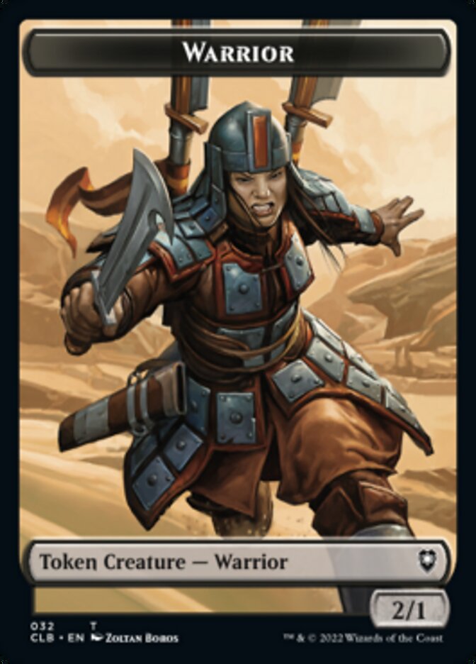 Warrior // Inkling Double-Sided Token [Commander Legends: Battle for Baldur's Gate Tokens] | Card Merchant Takapuna