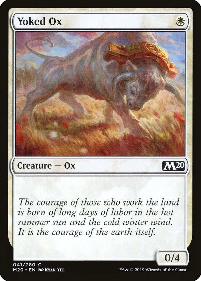 Yoked Ox [Core Set 2020] | Card Merchant Takapuna