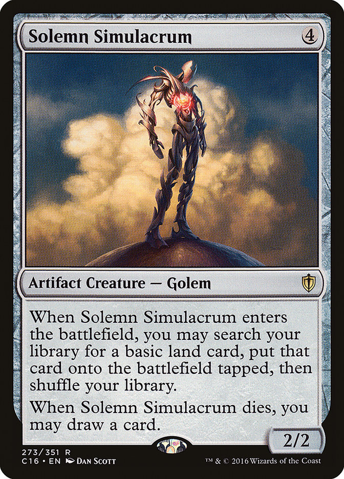 Solemn Simulacrum [Commander 2016] | Card Merchant Takapuna