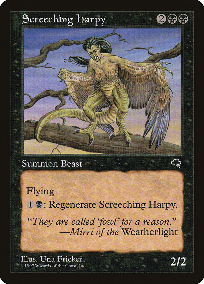 Screeching Harpy [Tempest] | Card Merchant Takapuna