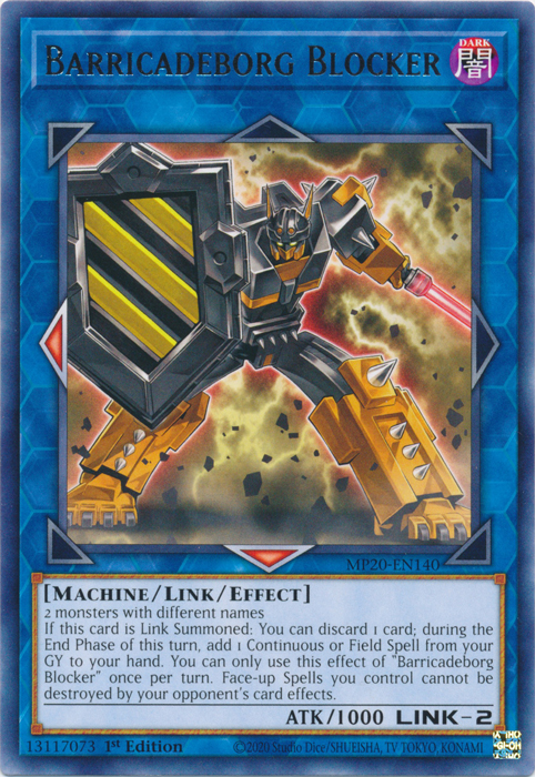 Barricadeborg Blocker [MP20-EN140] Rare | Card Merchant Takapuna