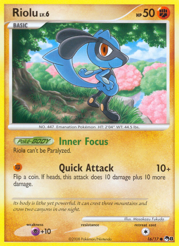 Riolu (16/17) [POP Series 8] | Card Merchant Takapuna