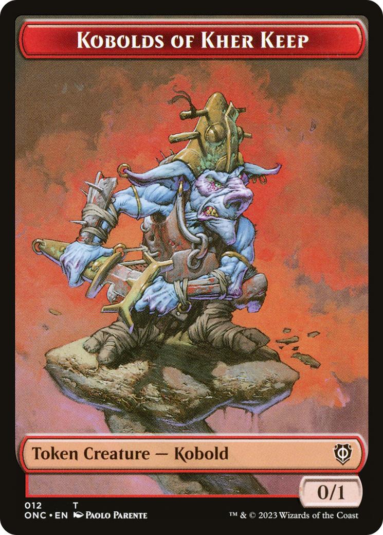 Kobolds of Kher Keep // Dragon Double-Sided Token [Phyrexia: All Will Be One Commander Tokens] | Card Merchant Takapuna