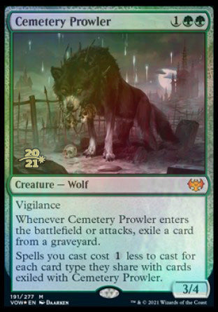 Cemetery Prowler [Innistrad: Crimson Vow Prerelease Promos] | Card Merchant Takapuna