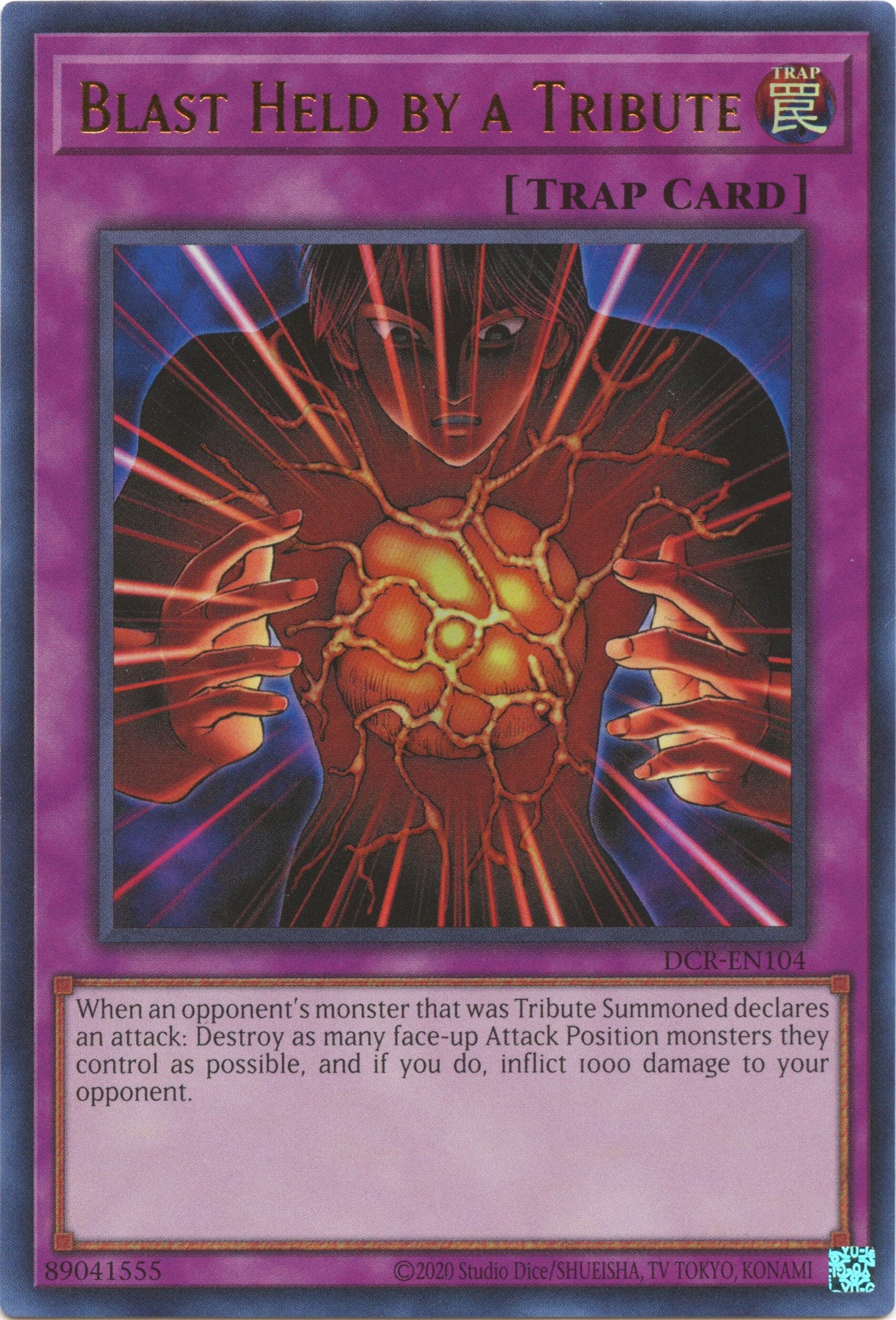 Blast Held by a Tribute (25th Anniversary) [DCR-EN104] Ultra Rare | Card Merchant Takapuna