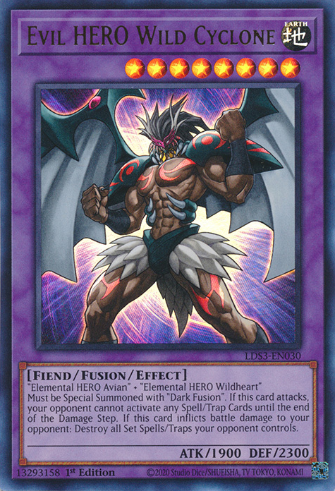 Evil HERO Wild Cyclone [LDS3-EN030] Ultra Rare | Card Merchant Takapuna