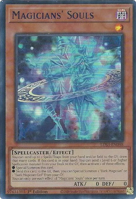 Magicians' Souls (Blue) [LDS3-EN088] Ultra Rare | Card Merchant Takapuna