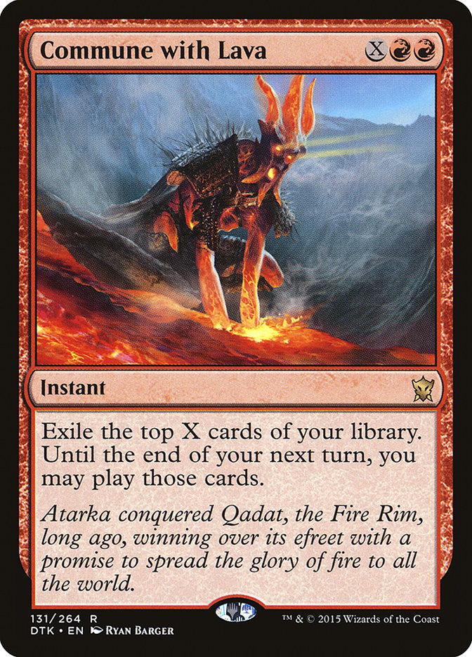 Commune with Lava [Dragons of Tarkir] | Card Merchant Takapuna