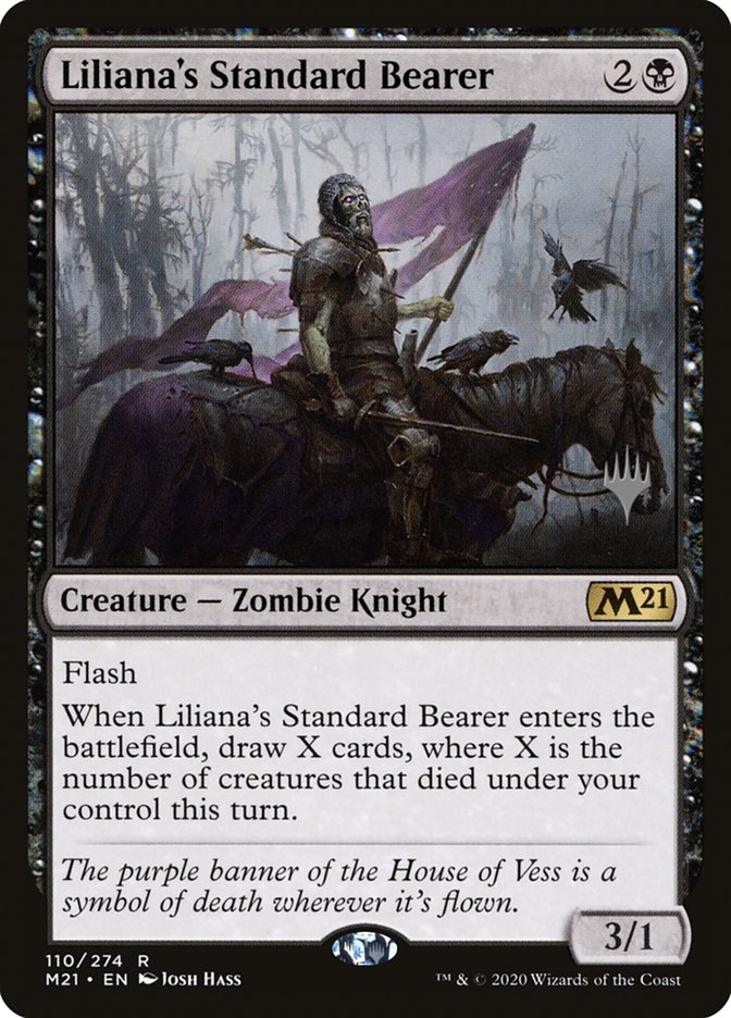 Liliana's Standard Bearer (Promo Pack) [Core Set 2021 Promos] | Card Merchant Takapuna