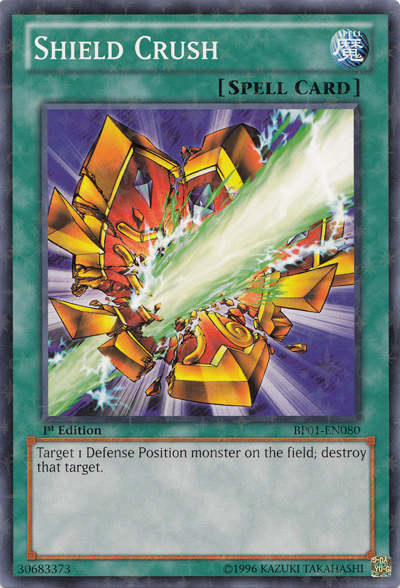 Shield Crush [BP01-EN080] Starfoil Rare | Card Merchant Takapuna