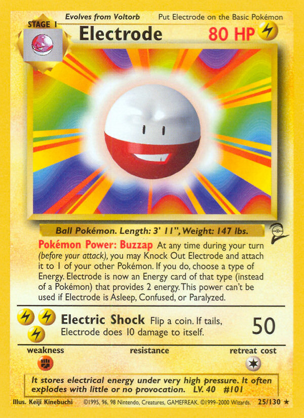 Electrode (25/130) [Base Set 2] | Card Merchant Takapuna