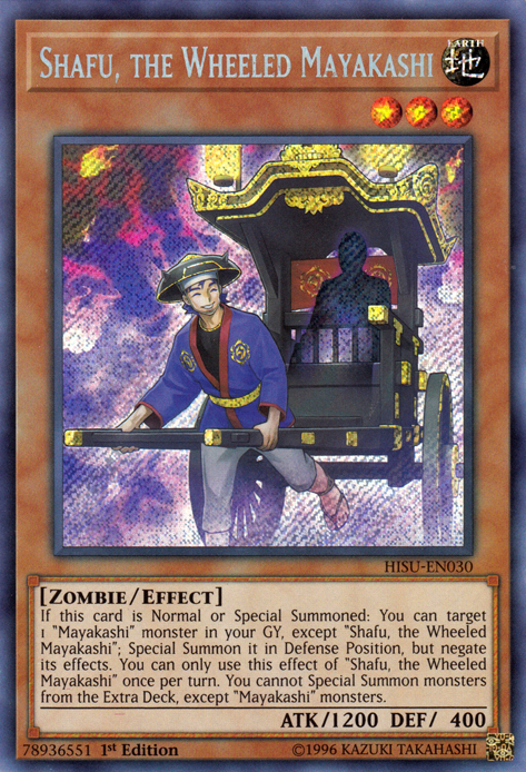 Shafu, the Wheeled Mayakashi [HISU-EN030] Secret Rare | Card Merchant Takapuna