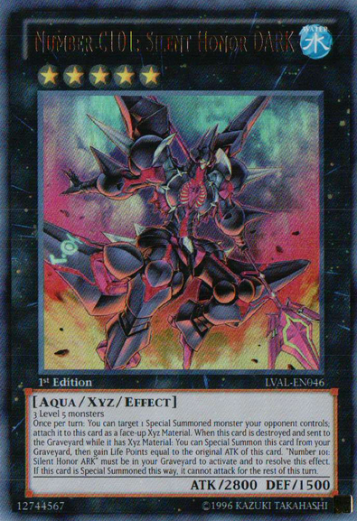 Number C101: Silent Honor DARK [LVAL-EN046] Ultra Rare | Card Merchant Takapuna