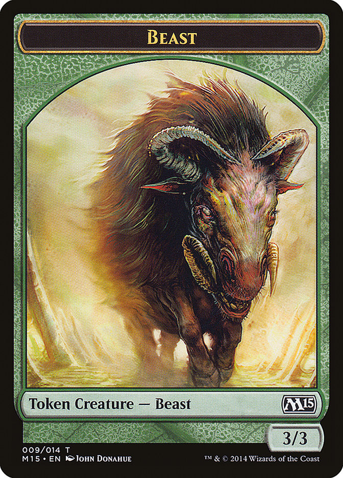 Beast Token (009/014) [Magic 2015 Tokens] | Card Merchant Takapuna