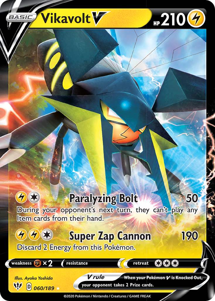 Vikavolt V (060/189) [Sword & Shield: Darkness Ablaze] | Card Merchant Takapuna