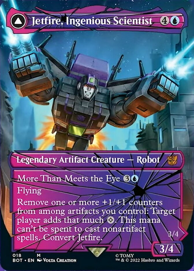 Jetfire, Ingenious Scientist // Jetfire, Air Guardian (Shattered Glass) [Transformers] | Card Merchant Takapuna