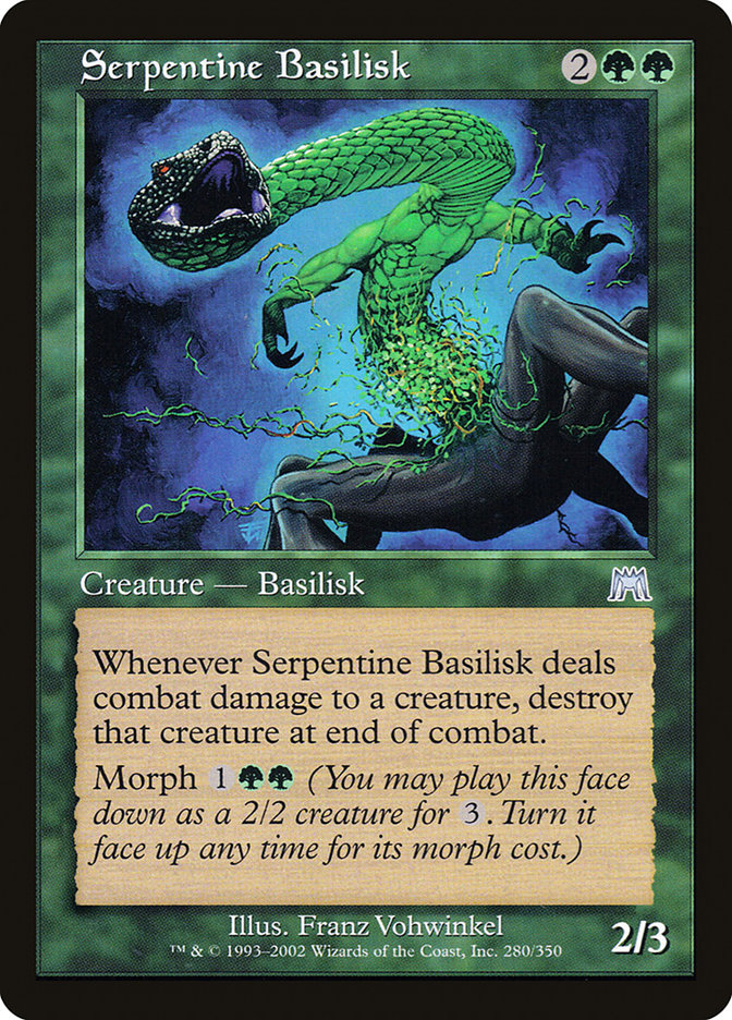 Serpentine Basilisk [Onslaught] | Card Merchant Takapuna