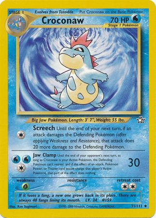 Croconaw (31/111) [Neo Genesis Unlimited] | Card Merchant Takapuna