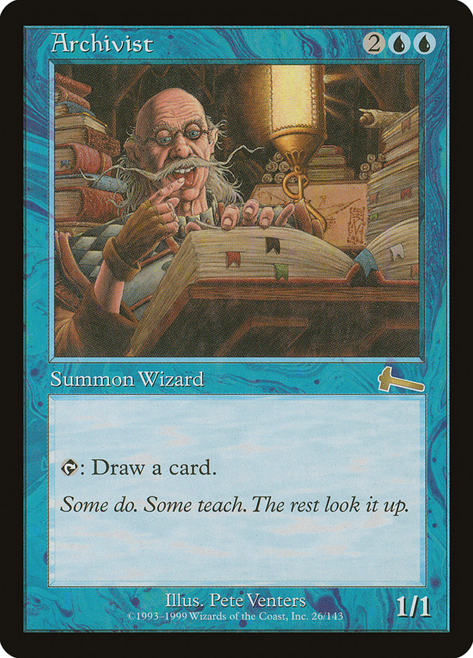 Archivist [Urza's Legacy] | Card Merchant Takapuna