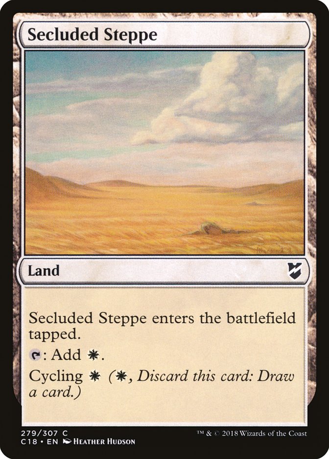 Secluded Steppe [Commander 2018] | Card Merchant Takapuna