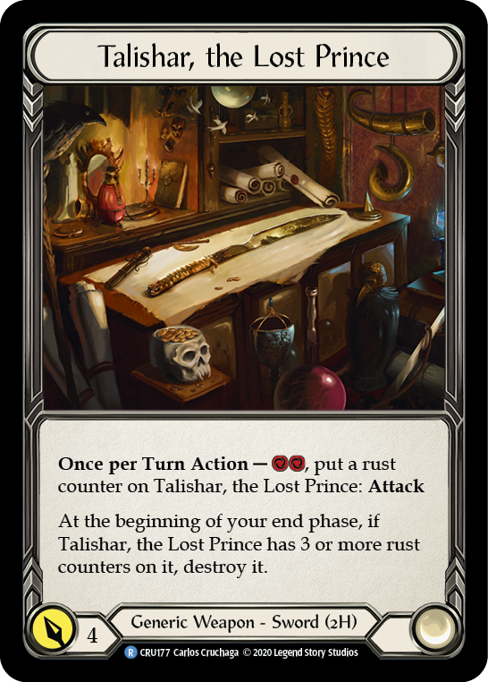 Talishar, the Lost Prince [CRU177] (Crucible of War)  1st Edition Normal | Card Merchant Takapuna