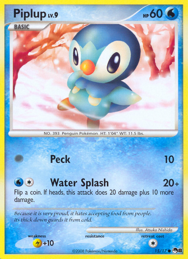 Piplup (15/17) [POP Series 8] | Card Merchant Takapuna