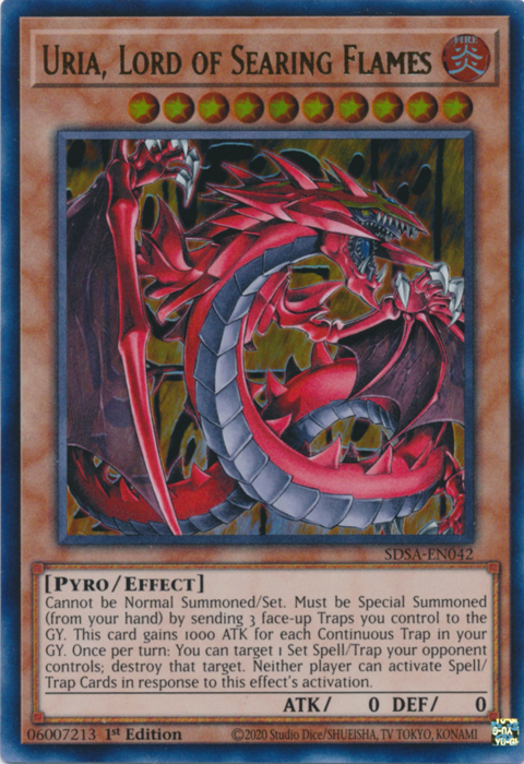 Uria, Lord of Searing Flames [SDSA-EN042] Ultra Rare | Card Merchant Takapuna