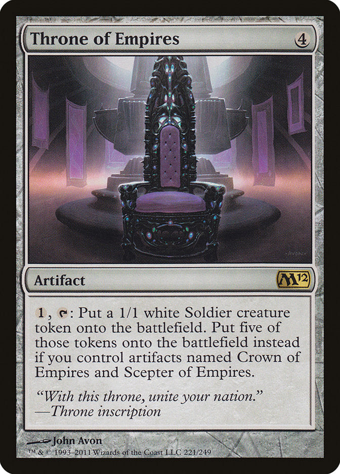 Throne of Empires [Magic 2012] | Card Merchant Takapuna