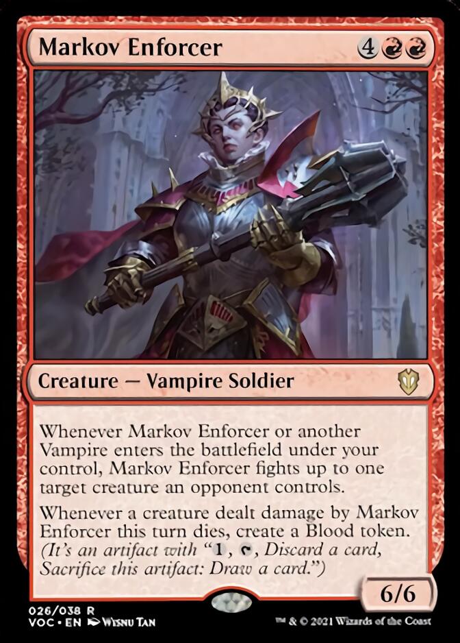 Markov Enforcer [Innistrad: Crimson Vow Commander] | Card Merchant Takapuna