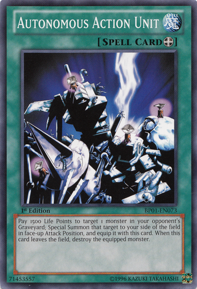 Autonomous Action Unit [BP01-EN073] Common | Card Merchant Takapuna