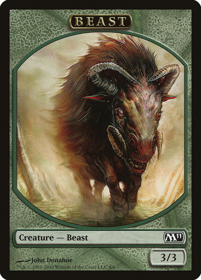 Beast Token [Magic 2011 Tokens] | Card Merchant Takapuna