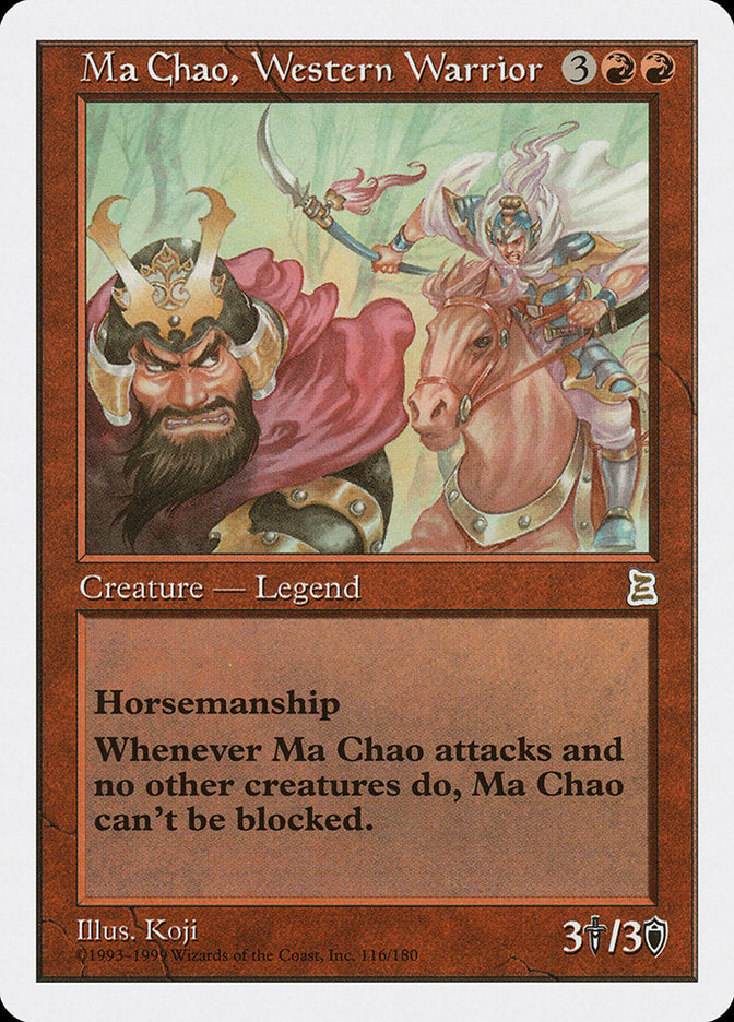 Ma Chao, Western Warrior [Portal Three Kingdoms] | Card Merchant Takapuna