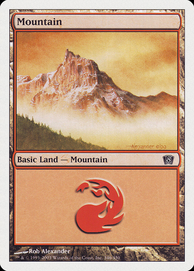 Mountain (346) [Eighth Edition] | Card Merchant Takapuna