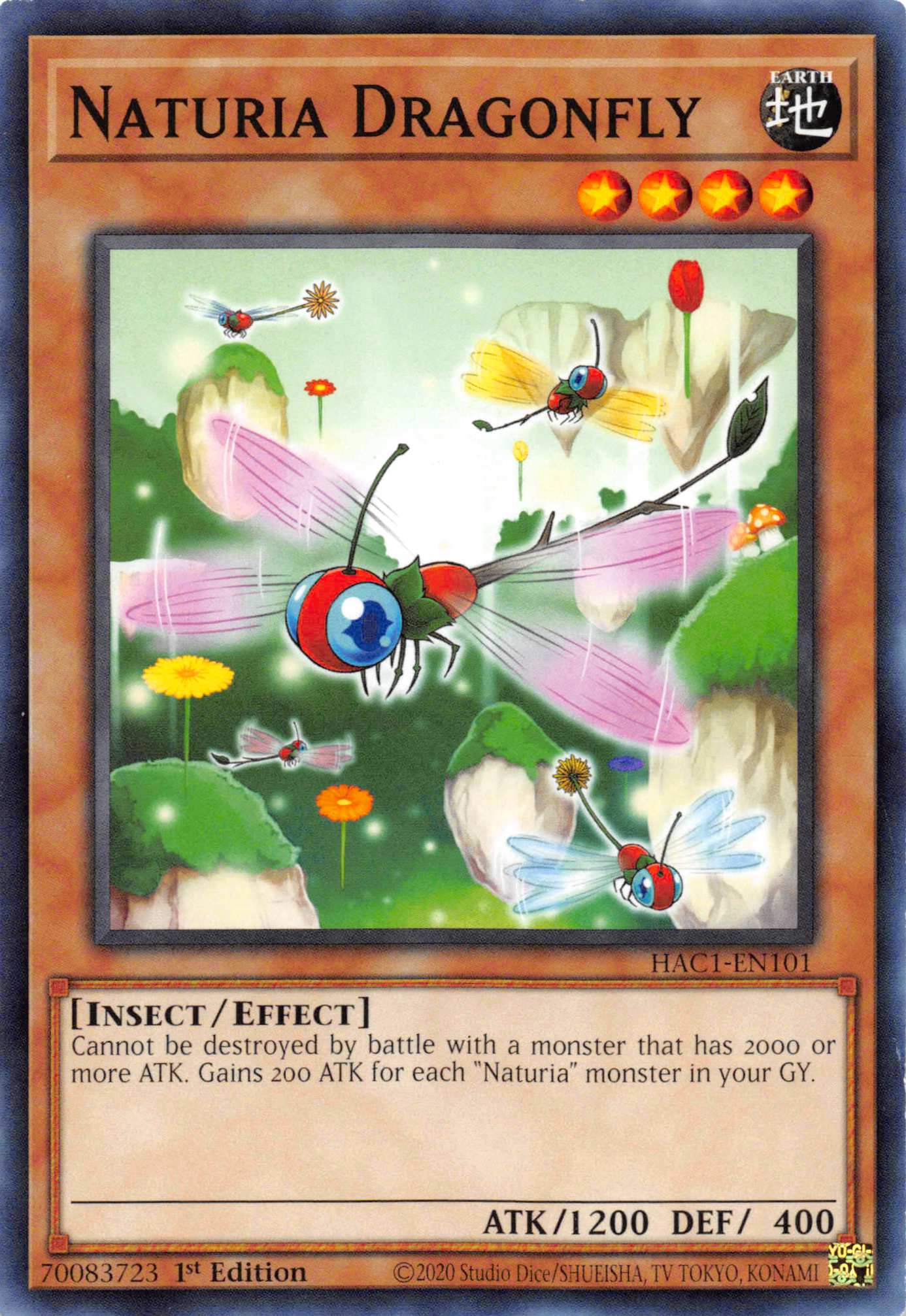 Naturia Dragonfly (Duel Terminal) [HAC1-EN101] Parallel Rare | Card Merchant Takapuna