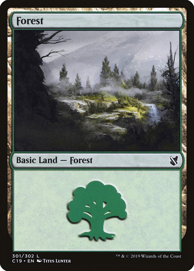 Forest (301) [Commander 2019] | Card Merchant Takapuna