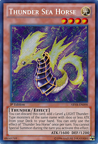 Thunder Sea Horse [ABYR-EN098] Secret Rare | Card Merchant Takapuna