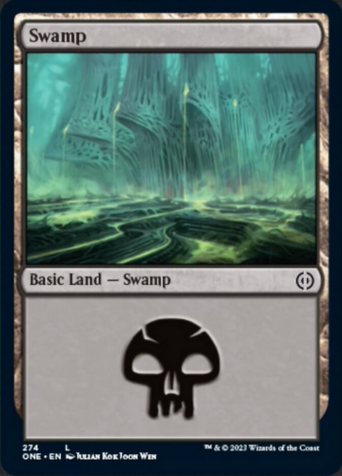 Swamp (274) [Phyrexia: All Will Be One] | Card Merchant Takapuna