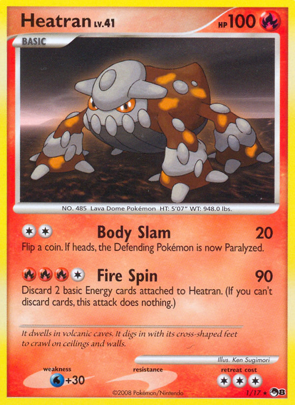 Heatran (1/17) [POP Series 8] | Card Merchant Takapuna