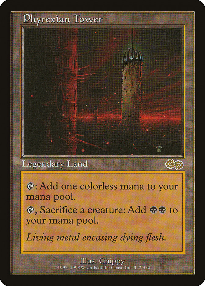 Phyrexian Tower [Urza's Saga] | Card Merchant Takapuna