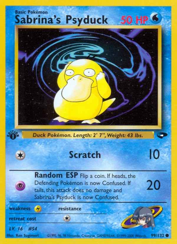 Sabrina's Psyduck (99/132) [Gym Challenge 1st Edition] | Card Merchant Takapuna