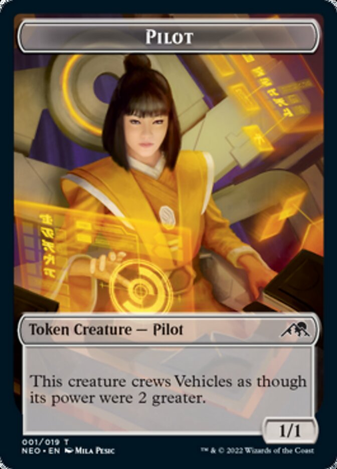 Pilot Token [Kamigawa: Neon Dynasty Tokens] | Card Merchant Takapuna