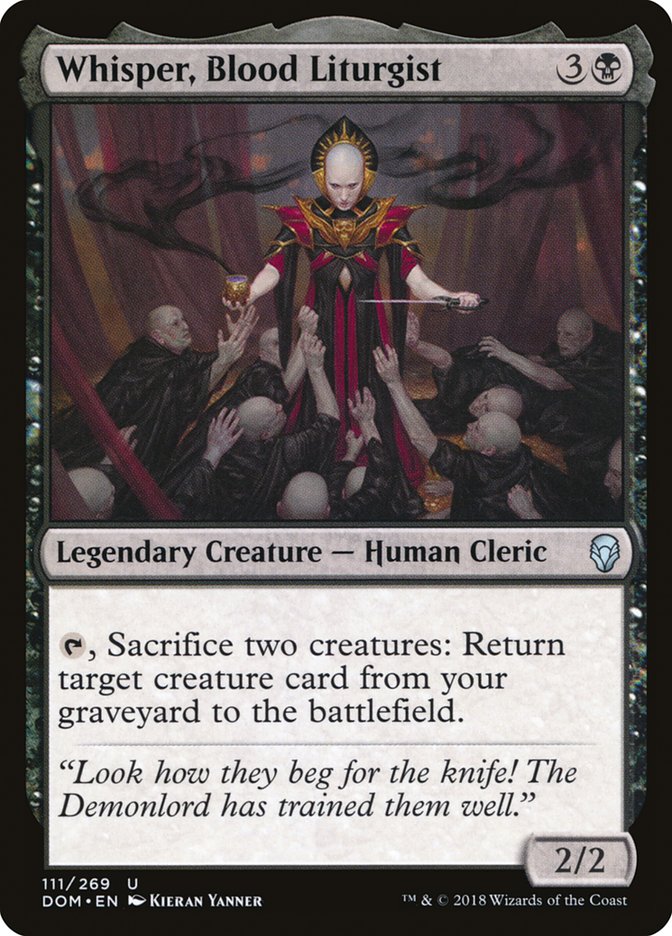 Whisper, Blood Liturgist [Dominaria] | Card Merchant Takapuna